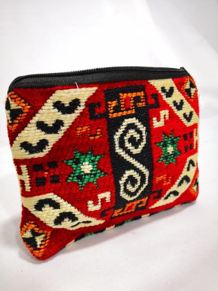 Kilim Desen Cüzdan Boy Çanta Ölçü 17X13Cm