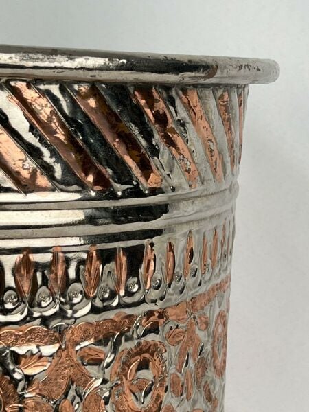 Antika Bakır Bakraç Ölçü Çap 40 Cm H 35 Cm