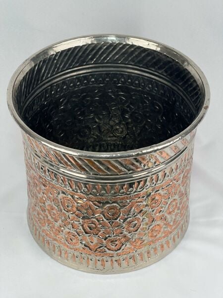 Antika Bakır Bakraç Ölçü Çap 40 Cm H 35 Cm