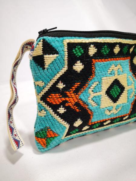 Kilim Desen Cüzdan Boy Çanta Ölçü 17X13Cm