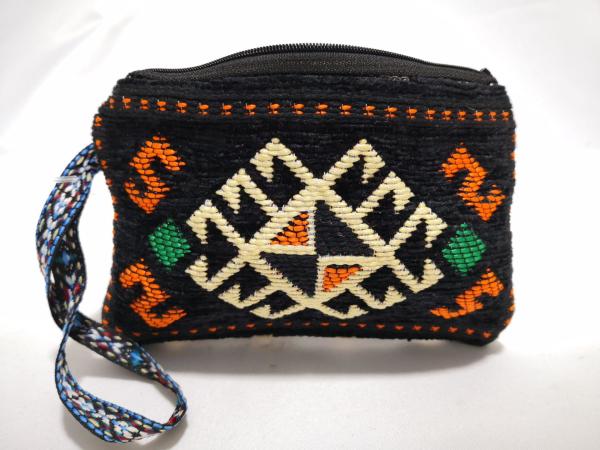 Kilim Desen Cüzdan Boy Çanta Ölçü 17X13Cm