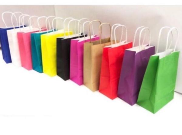 Kraft kağıt Çanta 25X12X31 Cm Lacivert 100 Adet