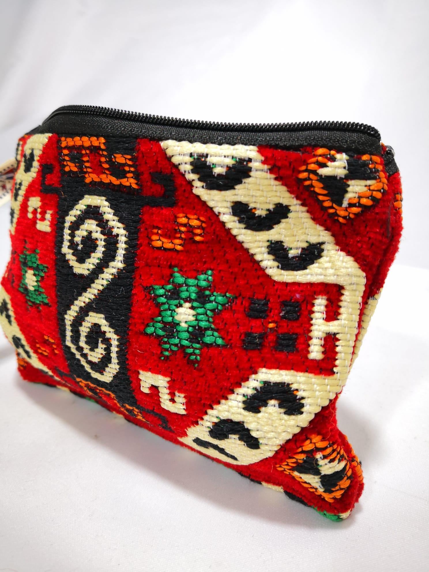 Kilim Desen Cüzdan Boy Çanta Ölçü 17X13Cm