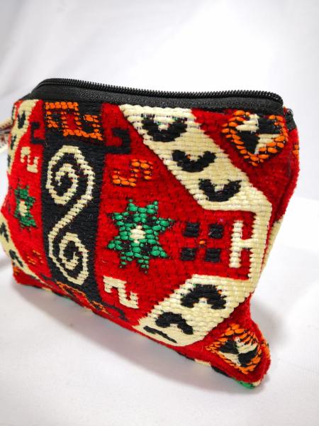 Kilim Desen Cüzdan Boy Çanta Ölçü 17X13Cm