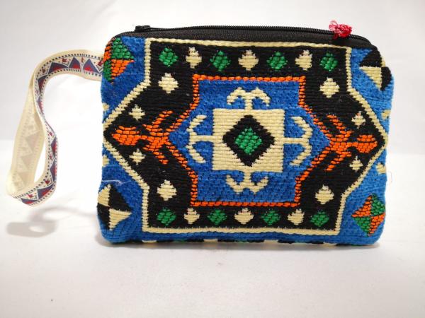 Kilim Desen Cüzdan Boy Çanta Ölçü 17X13Cm
