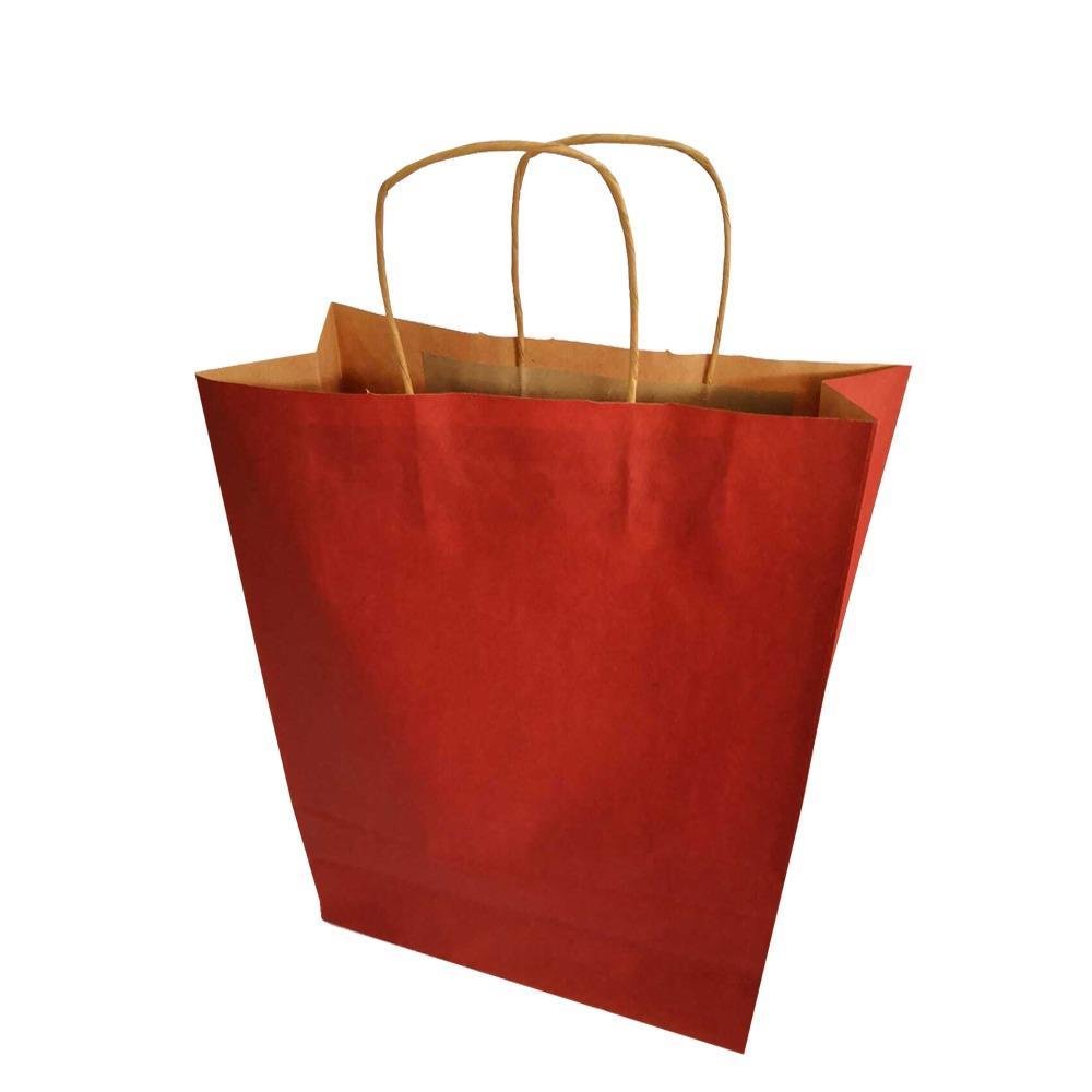 Kraft kağıt Çanta 32X12X41 Cm Bordo 25 Adet