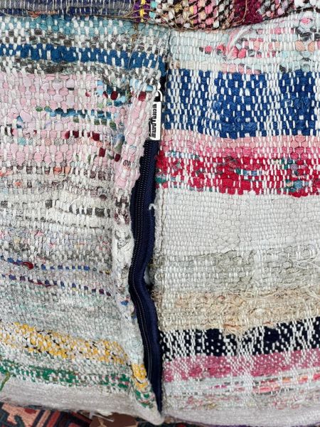 Nostaljik Kilim Puf Ölçü Çap 45 Cm Yükseklik 42 Cm