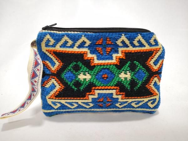 Kilim Desen Cüzdan Boy Çanta Ölçü 17X13Cm