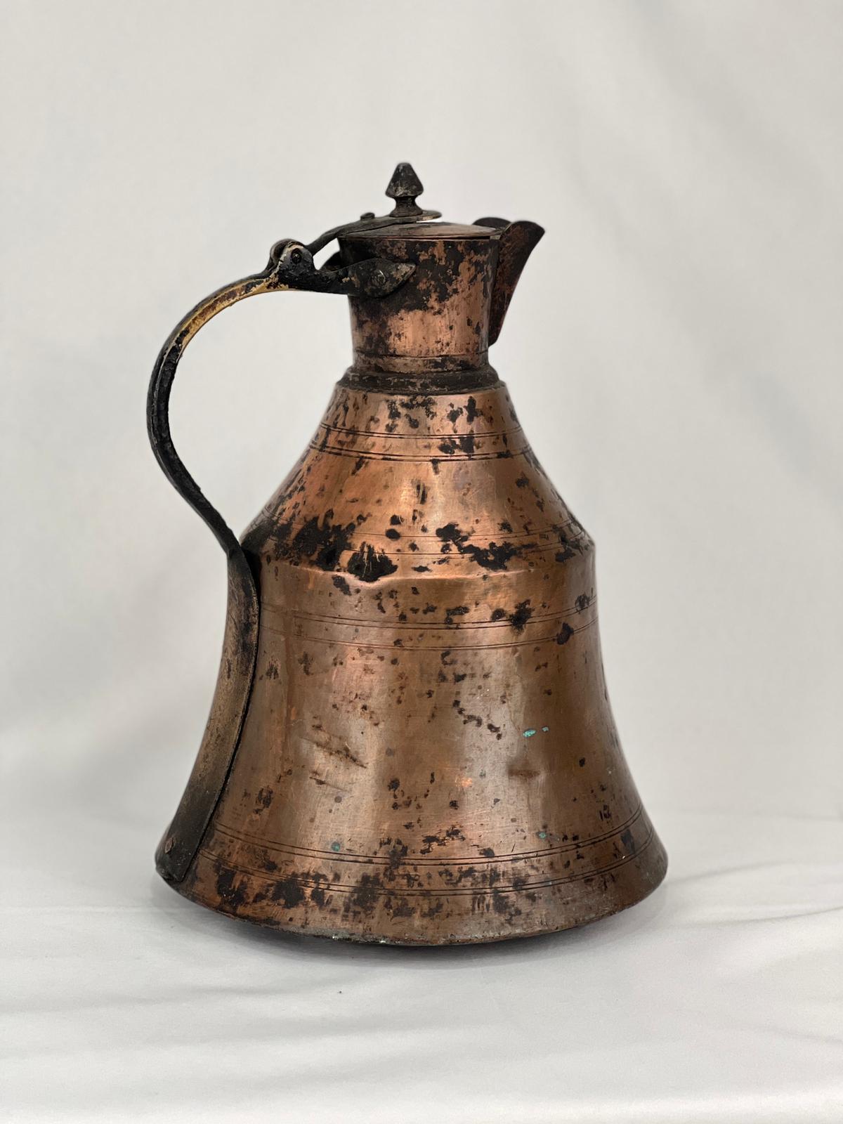 Antika Bakır Güğüm Ölçü Çap 29 Cm H 40 Cm