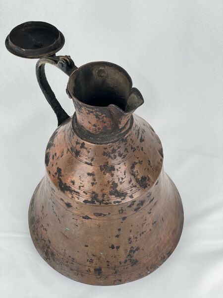 Antika Bakır Güğüm Ölçü Çap 29 Cm H 40 Cm