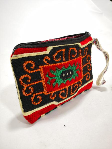 Kilim Desen Cüzdan Boy Çanta Ölçü 17X13Cm
