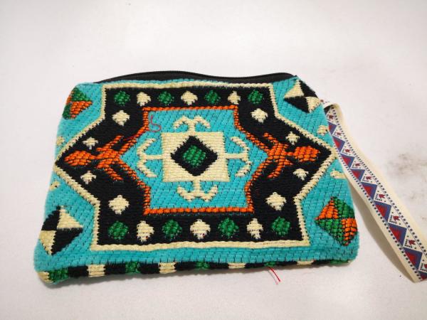 Kilim Desen Cüzdan Boy Çanta Ölçü 17X13Cm