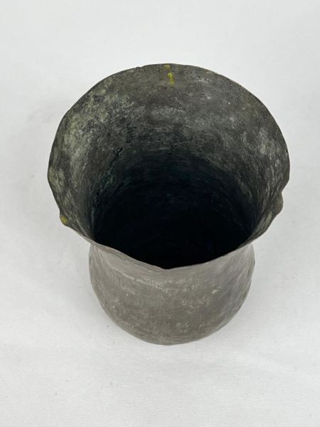 Antika Bakır Bardak Ölçü Çap 7,5 Cm H 9 Cm