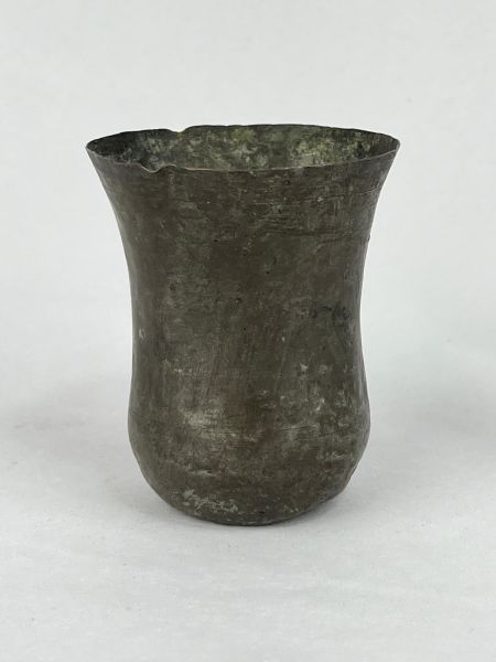 Antika Bakır Bardak Ölçü Çap 7,5 Cm H 9 Cm