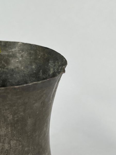Antika Bakır Bardak Ölçü Çap 7,5 Cm H 9 Cm