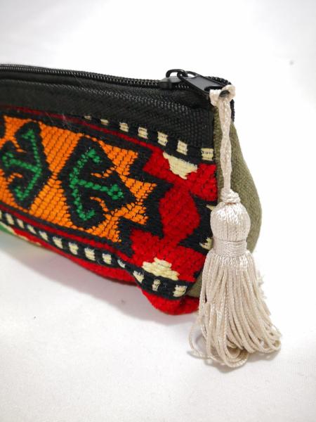 Kilim Desen Makyaj Çantası Ölçü 25X10Cm