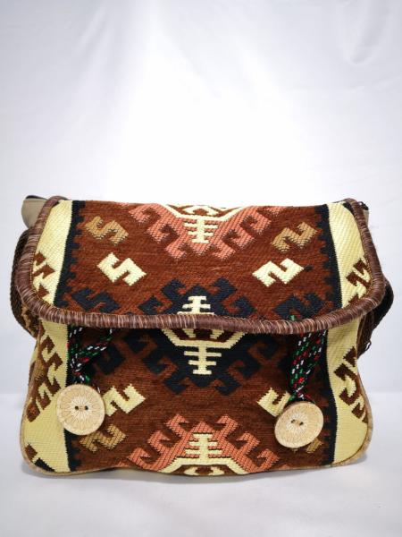 Kilim Desen Omuz Çantası Ölçü 36X24Cm
