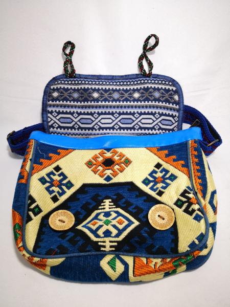 Kilim Desen Omuz Çantası Ölçü 36X24Cm
