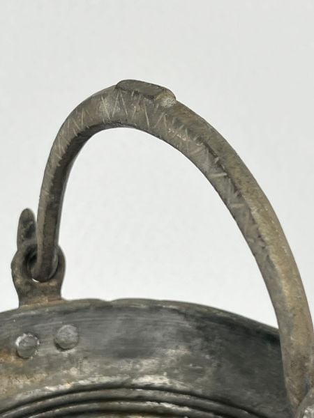 Antika Bakır Bakraç Ölçü Çap 18 Cm H 16 Cm