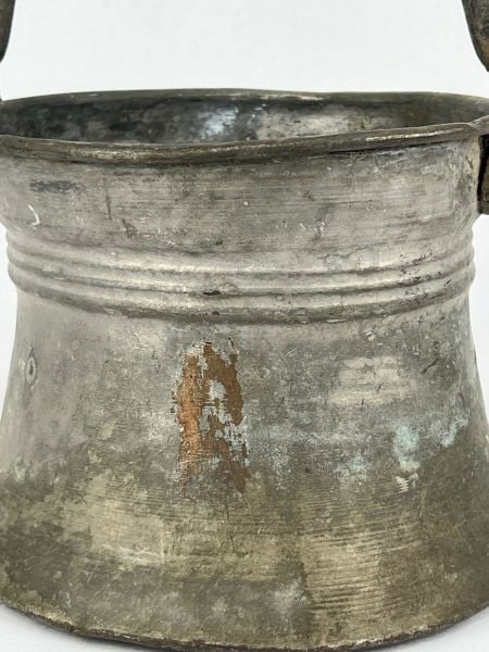 Antika Bakır Bakraç Ölçü Çap 18 Cm H 16 Cm