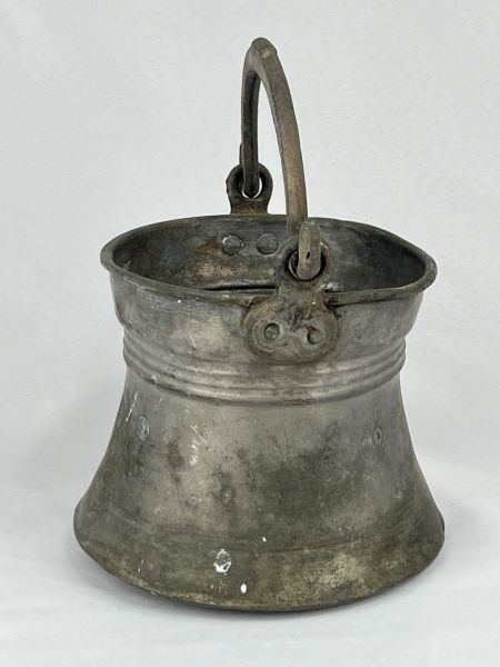 Antika Bakır Bakraç Ölçü Çap 18 Cm H 16 Cm