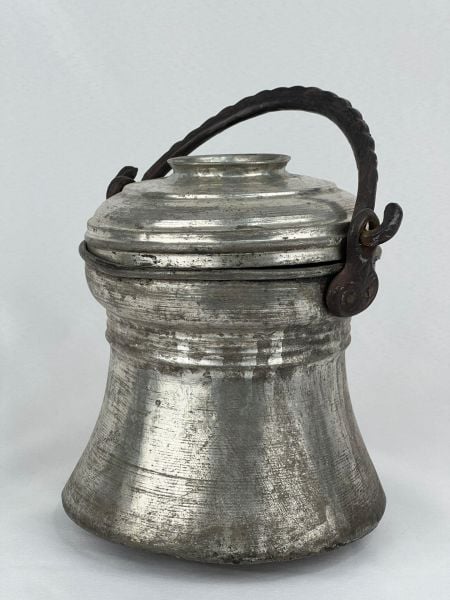 Antika Bakır Bakraç Ölçü Çap 17 Cm H 22 Cm