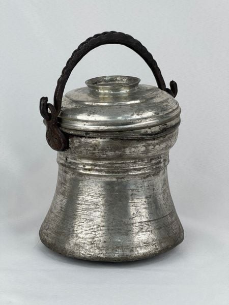 Antika Bakır Bakraç Ölçü Çap 17 Cm H 22 Cm