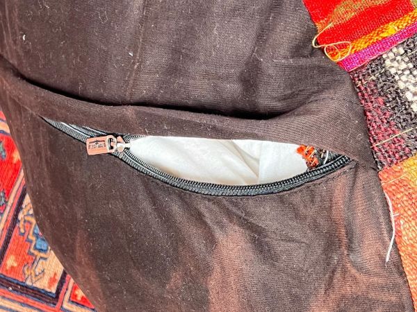 Nostaljik Kilim Puf Ölçü Çap 45 Cm Yükseklik 42 Cm