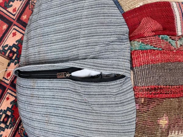Nostaljik Kilim Puf Ölçü Çap 45 Cm Yükseklik 42 Cm