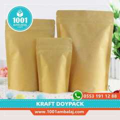 11X18,5 Cm Kraft 100 Adet Kilitli Doypack Torba 100 Gr /30/