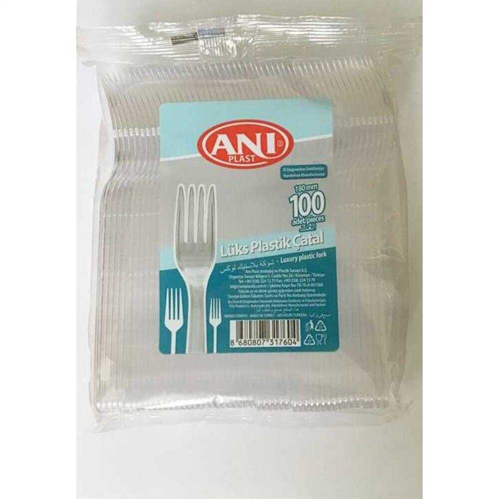 Plastik Çatal Lüks 100 Adet