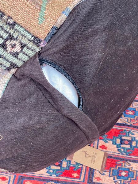 Nostaljik Kilim Puf Ölçü Çap 45 Cm Yükseklik 42 Cm