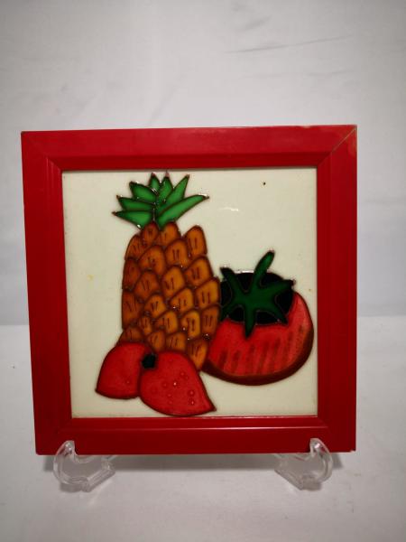 Kabartmali El Boyamasi Seramik Aoa Ölçü 19X19Cm