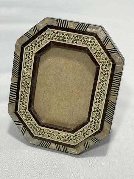 Orjinal Sedef İşlemeli Ahşap Çerçeve Ölçü 14X12Cm