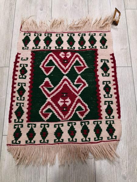 El Dokumasi Anadolu Motif Kök Boya Yün Kilim Aoa Ölçü 49X54Cm