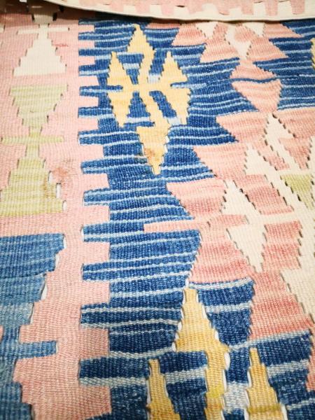 El Dokumasi Anadolu Motif Kök Boya Yün Kilim Aoa Ölçü 77X109Cm