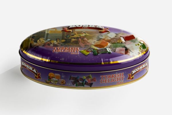Özel Baskılı Oval Metal Teneke Kutu
