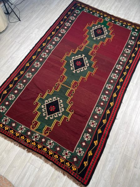 El Dokumasi Halı Kilim Yolluk Paspas Ölçü 346X198 Cm