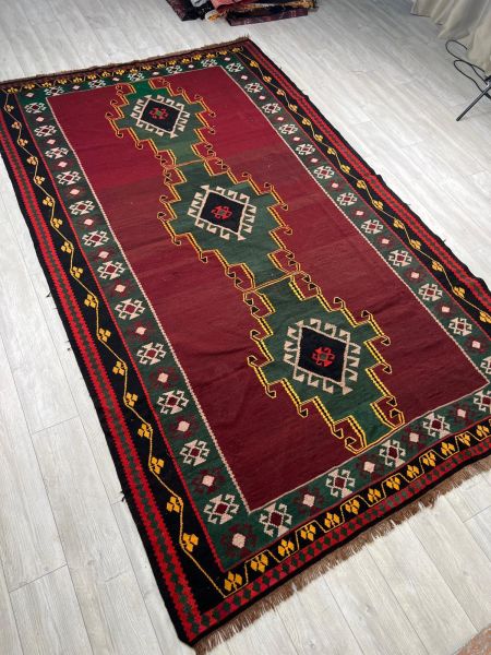 El Dokumasi Halı Kilim Yolluk Paspas Ölçü 346X198 Cm