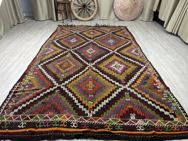 El Dokumasi Halı Kilim Yolluk Paspas Ölçü 351X210 Cm