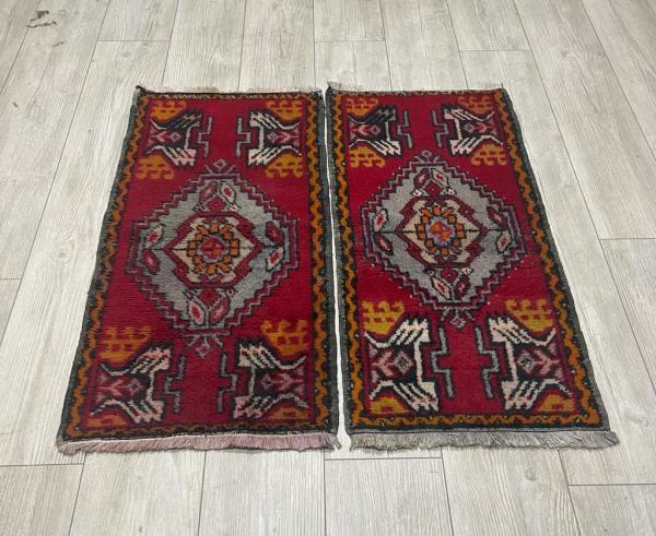 İkiz El Dokuma Halı Aoa Ölçü 94X47Cm