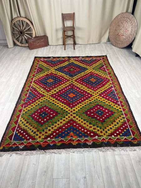 El Dokumasi Halı Kilim Yolluk Paspas Ölçü 287X207 Cm