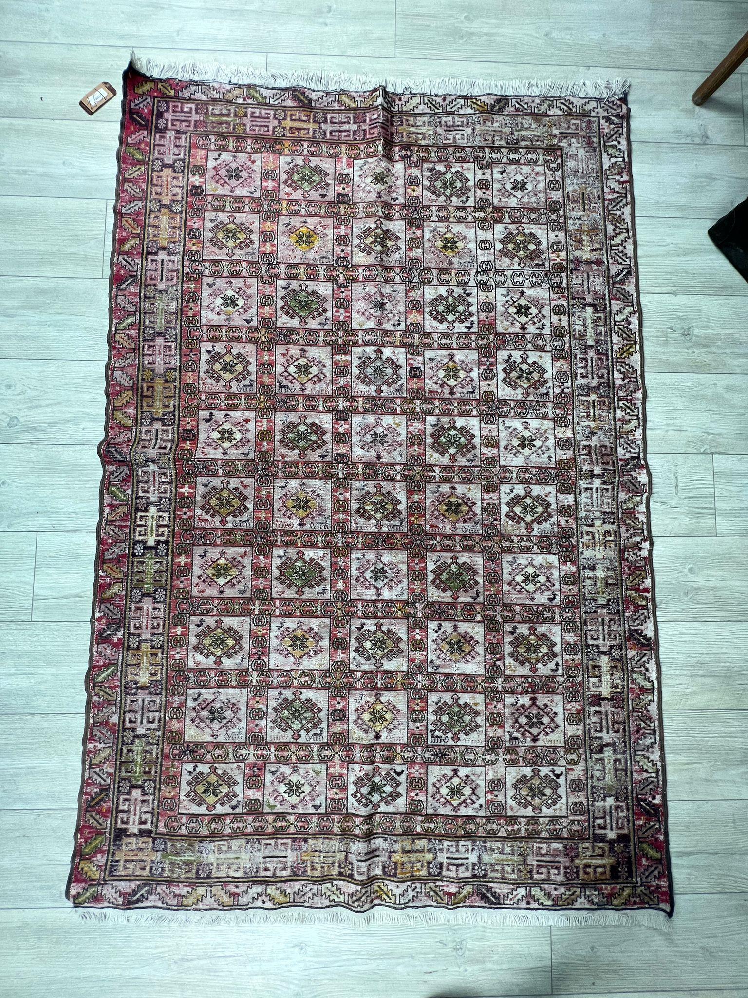 El Dokumasi Halı Kilim Yolluk Paspas Ölçü 196X128 Cm