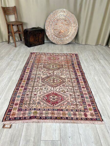 El Dokumasi Halı Kilim Yolluk Paspas Ölçü 195X114 Cm