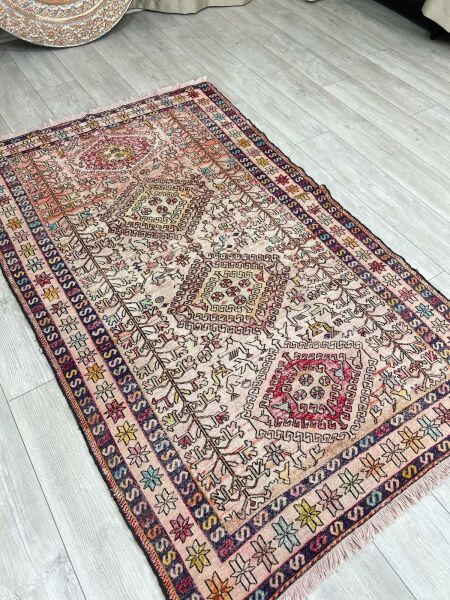El Dokumasi Halı Kilim Yolluk Paspas Ölçü 195X114 Cm
