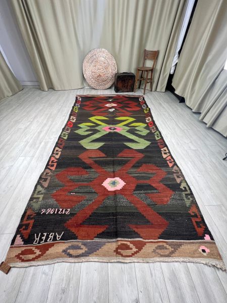 El Dokumasi Halı Kilim Yolluk Paspas Ölçü 345X167 Cm