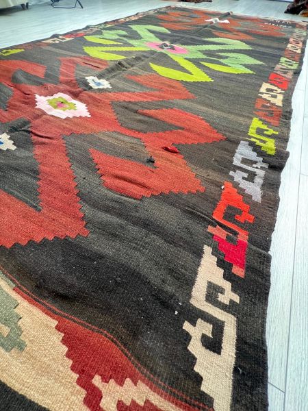 El Dokumasi Halı Kilim Yolluk Paspas Ölçü 345X167 Cm