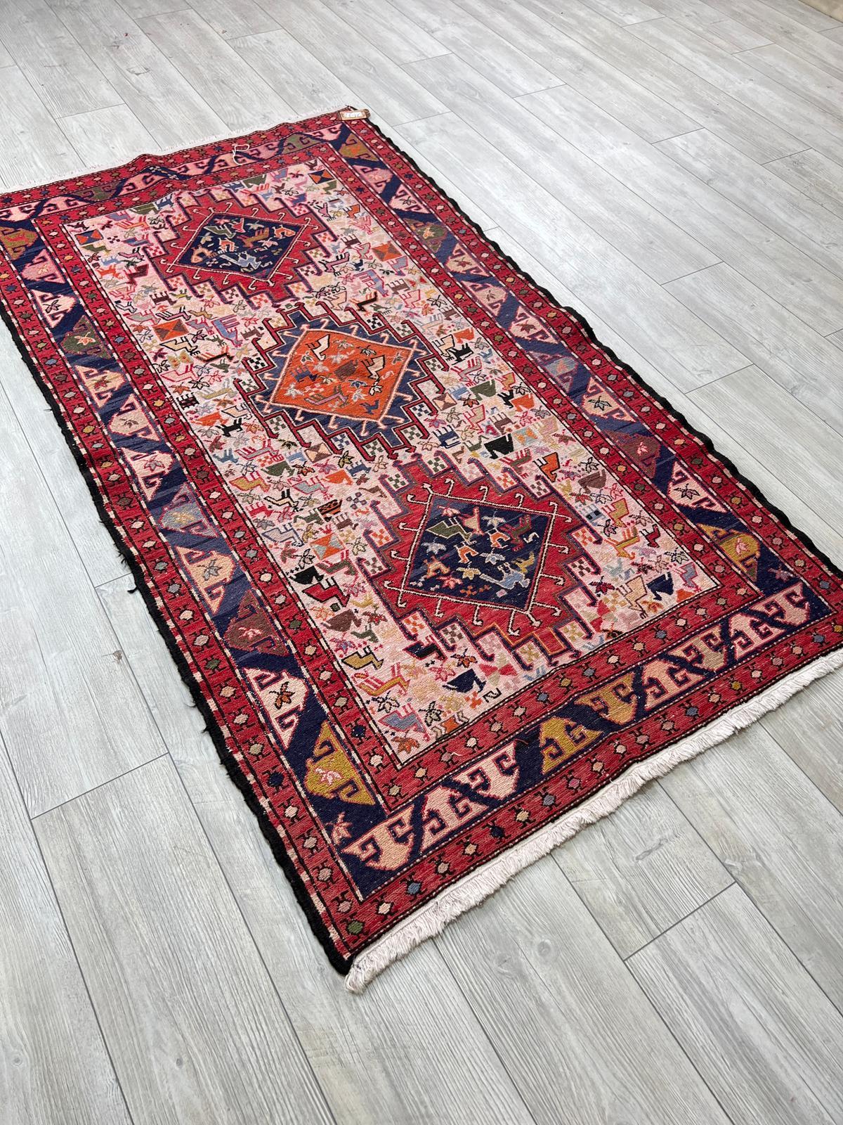 El Dokumasi Halı Kilim Yolluk Paspas Ölçü 197X107 Cm