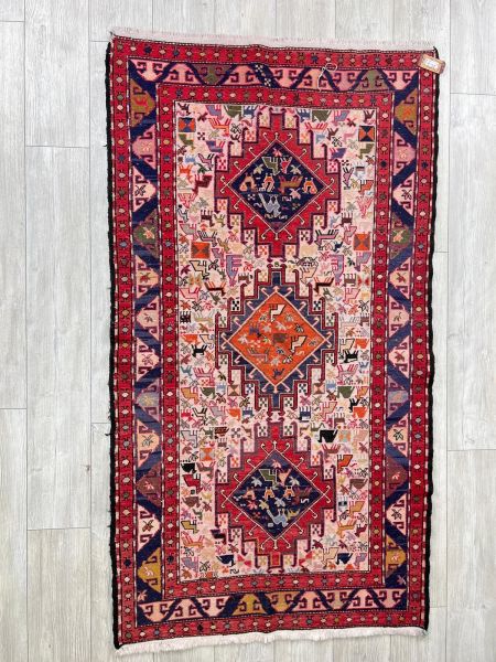 El Dokumasi Halı Kilim Yolluk Paspas Ölçü 197X107 Cm