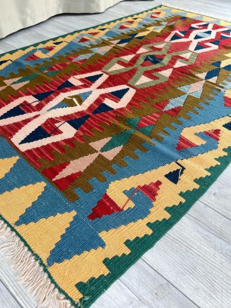 El Dokumasi Halı Kilim Yolluk Paspas Ölçü 174X104 Cm